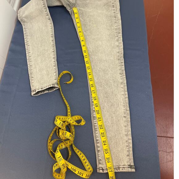 Express Gray Skinny Mid Rise Jeans Size 4R - Picture 8 of 11